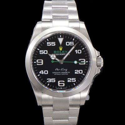 미러급 로렉스 남성용 신형 에어킹 M126900-0001 오이스터 워치 오토매틱 3230 타입 블랙 다이얼 ROL0513 Ⅳ