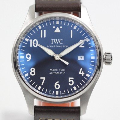 미러급 아이더블유씨 남성용 파일럿 워치 마크 XVIII IW327004 어린왕자 에디션 센트럴 해킹 세컨즈 40mm 블루 다이얼 오토매틱 무브먼트 iwc4074 Ⅳ