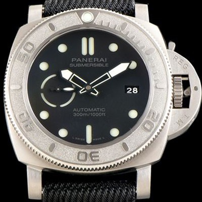 미러급 파네라이 남성용 서브멀시브 마이크 혼 에디션 PAM00984 오토매틱 Cal.P9010 타입 47mm 티타늄 블랙 다이얼 pan5218 Ⅳ