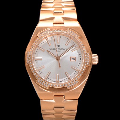 미러급 바쉐런 콘스탄틴 여성용 오버시즈 4605V200R-B968 18K 로즈골드 오토매틱 무브먼트 35mm 실버 다이얼 vac1144 Ⅳ