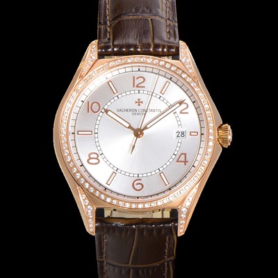 미러급 바쉐론 콘스탄틴 남성용 피프티식스 Ref.4600E 오토매틱 1326 타입 18K 로즈골드 40mm 보석/큐빅 가죽줄 실버 다이얼 vac1149 Ⅳ