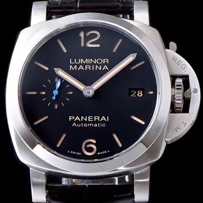 미러급 파네라이 남성용 루미노르 블랙 다이얼 오토매틱 무브먼트 PAN1215 Ⅳ