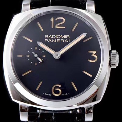 미러급 파네라이 남성용 라디오미르 컴포짓 3 데이즈 팸 532 파네리스티 기념 에디션 블랙 다이얼 PAN1225 Ⅳ