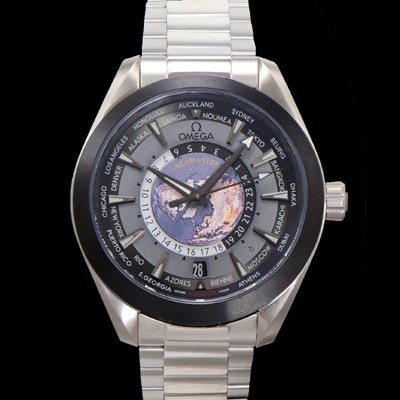 미러급 오메가 남성용 씨마스터 220.92.43.22.99.001 아쿠아테라 150M GMT 월드타이머 43미리 오토매틱 Cal. 8938 타입 메탈줄 그레이 다이얼 omg20242 Ⅳ