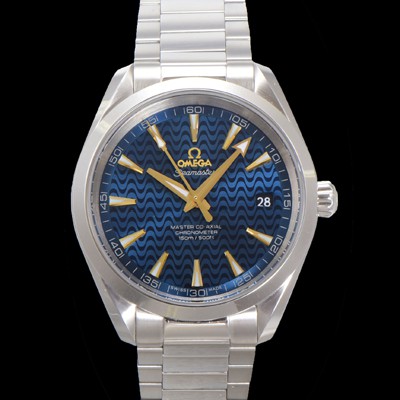 미러급 오메가 남성용 씨마스터 231.10.42.21.03.006 아쿠아테라 150M 마스터 코-액시얼 41.5MM 크로노미터 블루 래커드 다이얼 오토매틱 무브먼트 omg20229 Ⅳ