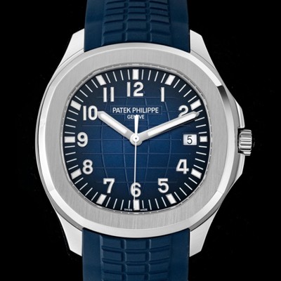 미러급 파텝필립 남성용 아아쿠아넛 럭셔리 스포츠워치 Ref. 5168G-001 42mm 오토매틱 Cal.26-330 타입 블루 엠보싱 다이얼 pat2223 Ⅳ