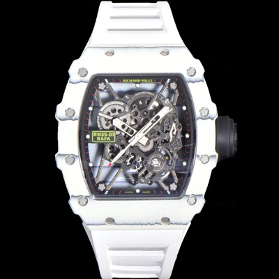 미러급 리차드밀러 남성용 RM035-01 라파 수동/기계식 무브먼트 50mm 카본 우레탄줄 스캘래톤 다이얼 ric0230 Ⅳ