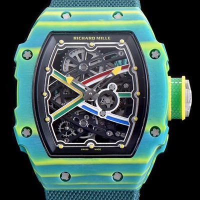 미러급 리차드밀레 남성용 RM67-02 라이징 웨이드 반 니커크 스켈레톤 다이얼 오스트리아 산 신형 그린 우레탄러버밴드 오토매틱 무브먼트 RIC0445 Ⅳ