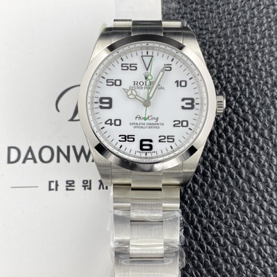 미러급 로렉스 남성용 에어킹 m116900-0001 오이스터 워치 40mm 오토매틱 Cal.3132타입 화이트 다이얼 rol5632 Ⅳ