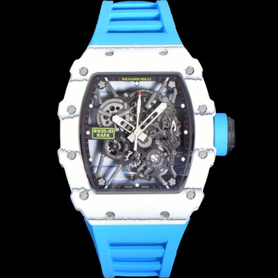 미러급 리차드밀러 남성용 RM035-01 라파 수동/기계식 무브먼트 50mm 카본 우레탄줄 스캘래톤 다이얼 ric0232 Ⅳ