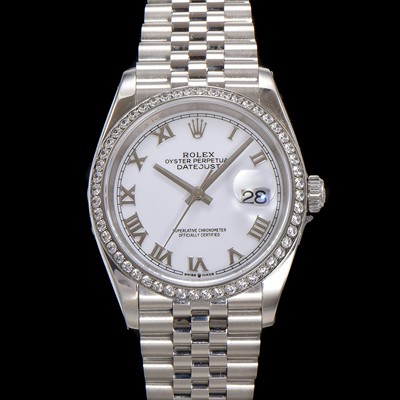 미러급 로렉스 남성용 데이저스트 m126234 로마인덱스 36mm 보석/큐빅 오토매틱 Cal.3235 무브먼트 화이트 다이얼 rol5360 Ⅳ