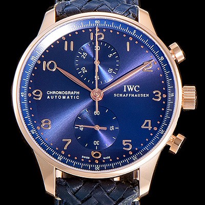 미러급 아이더블유씨남성용 포르투기져 IW371614 크로노그래프 부티크 41미리 블루다이얼  IWC64001 Ⅳ