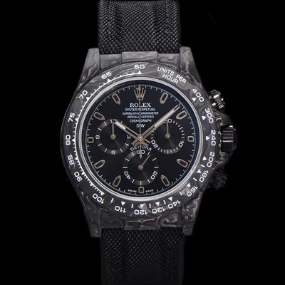 미러급 로렉스남성용 데이토나 DIW 포지드카본 커스텀 40mm 크로노그래프 오토매틱 Cal.4130 무브먼트 블랙 다이얼 ROL11355 Ⅳ