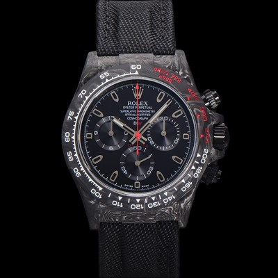 미러급 로렉스남성용 데이토나 DIW 포지드카본 커스텀 40미리 크로노그래프 오토매틱 Cal.4130 무브먼트 블랙다이얼 ROL86030 Ⅳ