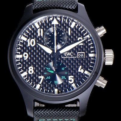 미러급 아이더블유씨남성용 파일럿 워치 탑건 IW389005 크로노그래프 44.5미리 메르세데스-AMG 블랙다이얼 오토매틱 IWC84997 Ⅳ