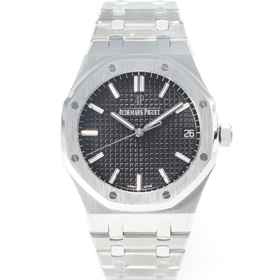 미러급 오데마피게 로얄오크 하이엔드 15500ST.OO.1220ST.03 최신형 Cal.4302 셀프와인딩 무브먼트 41MM 그랜드 파피스리 패턴 블랙 다이얼 AUD23840 Ⅳ