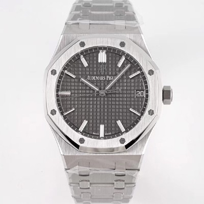 미러급 오데마피게 로얄오크 하이엔드 15500ST.OO.1220ST.02 최신형 Cal.4302 셀프와인딩 무브먼트 41MM 그랜드 파피스리 패턴 그레이 다이얼 AUD78408 Ⅳ