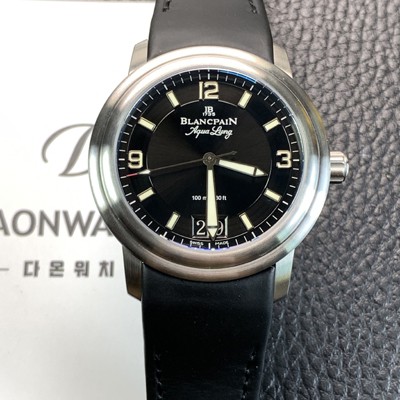 미러급 블랑팡 남성용 르망 그랜드 데이트 오토매틱 40mm 러버 우레탄줄 블랙 다이얼 bla4214 Ⅳ