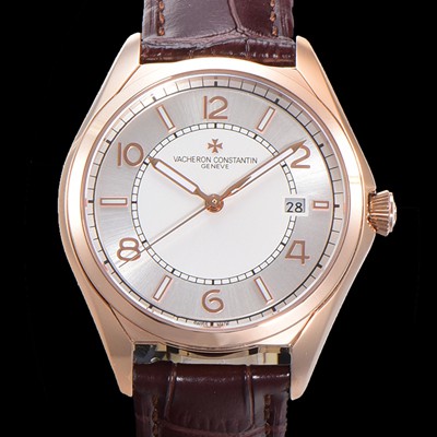 미러급 바쉐론 콘스탄틴 남성용 피프티식스 Ref.4600E 오토매틱 1326 타입 40mm 가죽줄 18K 로즈골드 실버 다이얼  vac5122 Ⅳ