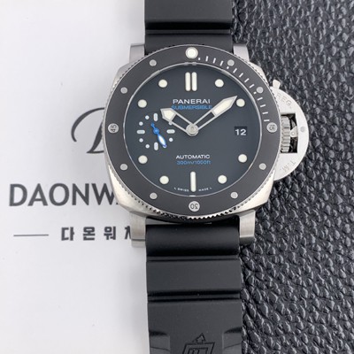 미러급 파네라이 남성용 서브멀시브 PAM00683 오토매틱 OP XXXIV 무브먼트 블랙 다이얼 pan5214 Ⅳ