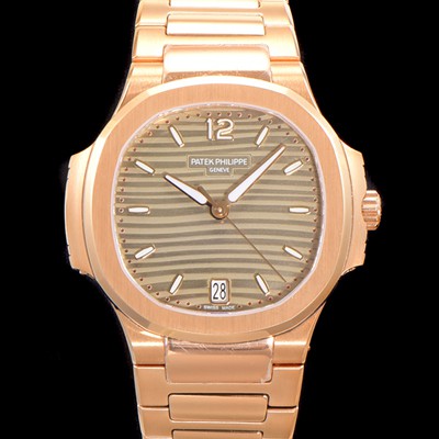 미러급 파텍필립 여성용 노틸러스 7118 레이디스 오토매틱 Cal.324 S C타입 35.2mm 18K로즈골드 그레이다이얼 pat4642 Ⅳ