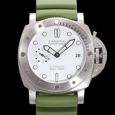 미러급 파네라이 남성용 서브머시블 PAM01226 오토매틱 Cal P. 900 타입 44mm 우레탄 화이트다이얼 pan6262 Ⅳ