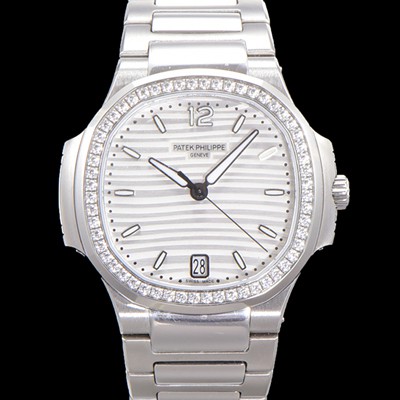 미러급 파텍필립 여성용 노틸러스 7118/1200A-010 레이디스 오토매틱 Cal.324 S C타입 35.2mm 다이아셋팅 메탈줄 실버다이얼  pat0922 Ⅳ