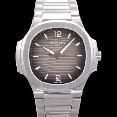 미러급 파텍필립 여성용 노틸러스 7118/1A-011 레이디스 오토매틱 Cal.324 S C타입 35.2mm 메탈줄 그레이다이얼  pat4680 Ⅳ