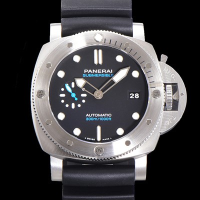 미러급 파네라이 남성용 서브머시블 PAM01229 오토매틱 Cal P. 900 타입 44mm 우레탄 블랙다이얼 pan4406 Ⅳ