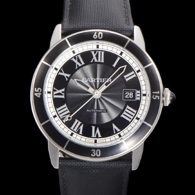 미러급 까르띠에 롱드 끄로아지에 WSRN0003 오토매틱 ETA2824-2 42mm 남성용시계 나토천스트랩 블랙 다이얼 car69311 Ⅳ