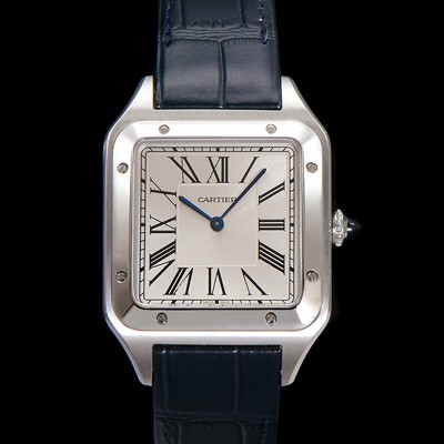 미러급 까르띠에 남성용 산토스 WGSA0021 쿼츠 46.6mm L 사이즈 쿼츠 화이트 다이얼 car69323 Ⅳ