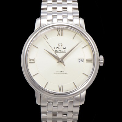 미러급 오메가 남성용 드빌 프레스티지 424.10.40.20.02.003 오토매틱 Cal.8800타입 39.5mm 메탈줄 화이트 다이얼 omg20190 Ⅳ