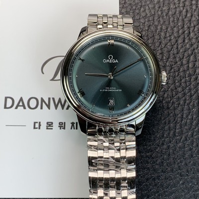 미러급 오메가 남성용 드빌 프레스티지 434.10.40.20.10.001 오토매틱 Cal.8800타입 40mm 메탈줄 그린 다이얼 omg20210 Ⅳ