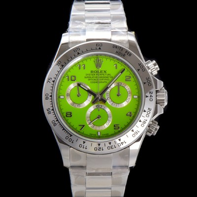 미러급 로렉스 남성용 코스모그래프 데이토나 40mm 크로노그래프 7750 오토매틱 무브먼트 그린 다이얼 rol5337 Ⅳ