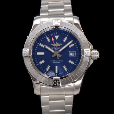 미러급 브라이틀링 남성용 어벤져 A17318101C1A1 오토매틱 2824타입 44mm 메탈줄 블루 다이얼 bre6051 Ⅳ