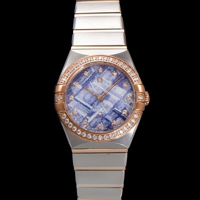 미러급 오메가 여성용 컨스틀레이션 131.25.28.60.99.001 로즈골드 다이아몬드 세팅 베젤 28mm 쿼츠 무브먼트 메테오라이트 다이얼 omg0150 Ⅳ