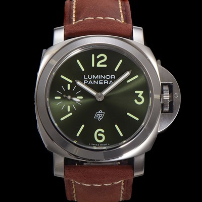 미러급 파네라이 남성용 루미노르 PAM01624 3데이즈 수동형 무브먼트 44mm 그린 다이얼 pan5229 Ⅳ