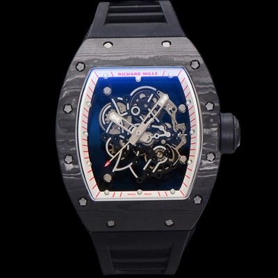 미러급 리차드밀레 남성용 RM055 NTPT 카본 케이스 50mm 스켈레톤 다이얼 기계식 수동형 무브먼트 ric0264 Ⅳ