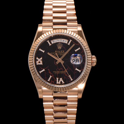 미러급 로렉스 남성용 New 데이데이트 m128235-0041 무게173g 18K 로즈골드 프레지던트 36mm 오토매틱 Cal.2836-2 타입 아이젠키젤 다이얼 rol5405 Ⅳ