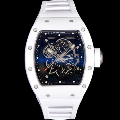 미러급 리차드밀레 남성용 RM055 부바왓슨 세라믹 50mm 기계식 수동형 무브먼트 스켈레톤 다이얼 ric0307 Ⅳ