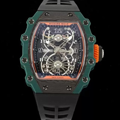 미러급 리차드밀레 남성용 RM21-02 투어빌론 포지드 카본 51mm 투르비용 무브먼트 스켈레톤 다이얼 ric0298 Ⅳ