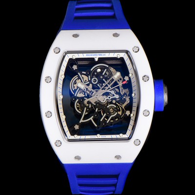 미러급 리차드밀레 남성용 RM055 부바왓슨 세라믹 50mm 기계식 수동형 무브먼트 스켈레톤 다이얼 ric0310 Ⅳ