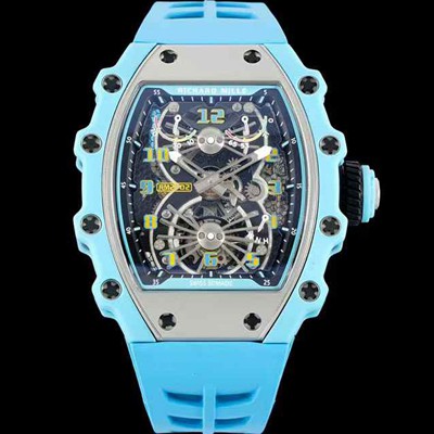 미러급 리차드밀레 남성용 RM21-02 투어빌론 포지드 카본 51mm 투르비용 무브먼트 스켈레톤 다이얼 ric0304 Ⅳ