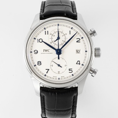 미러급 아이더블유씨 남성용 포루투기즈 IW390303 크로노그래프 42mm 오토매틱 무브먼트 화이트 다이얼 iwc4098 Ⅳ