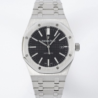 미러급 오데마피게 남성용 15400ST.OO.1220ST.01 로얄오크 41mm 오토매틱 Cal.3120무브먼트 블랙 와플 다이얼 aud6524 Ⅳ