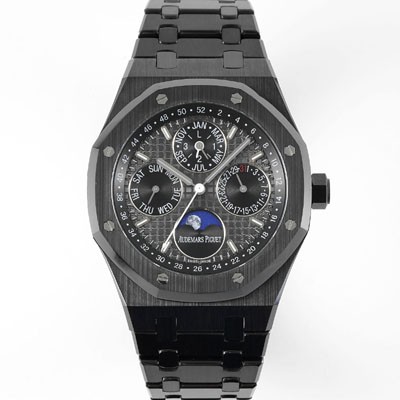 미러급 오데마피게 남성용 로얄오크 26579CE.OO.1225CE.01 퍼페추얼 캘린더 41mm 세라믹 오토매틱 Cal.5134 타입 다크 그레이 다이얼 aud6561 Ⅳ