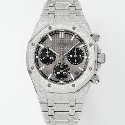 미러급 오데마피게 남성용 로얄오크 26240BC.GG.1324BC.01 크로노그래프 41mm 오토매틱 Cal.4401 타입 그레이 와플 다이얼 aud6554 Ⅳ