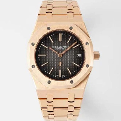 미러급 오데마피게 남성용 하이엔드 로얄오크 16202OR.OO.1240OR.02 엑스트라 씬 18K 로즈골드 39mm 오토매틱 Cal.7121타입 그레이 다이얼 aud6569 Ⅳ