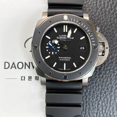 미러급 파네라이 남성용 서브머시블 아마그네틱 3데이즈 PAM01389 티타늄 47mm 오토매틱 Cal P. 9010타입 블랙 다이얼 pan5238 Ⅳ