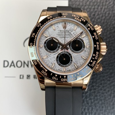 미러급 로렉스 남성용 신형 코스모그래프 데이토나 m126518ln 크로노그래프 18K 로즈골드 40mm 오토매틱 Cal.4131타입 그레이 다이얼 rol5606 Ⅳ